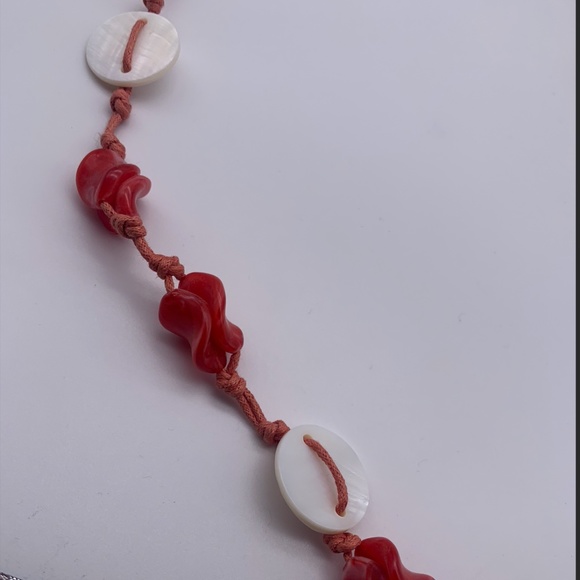 String Necklace with Buttons and - Picture 3 of 3